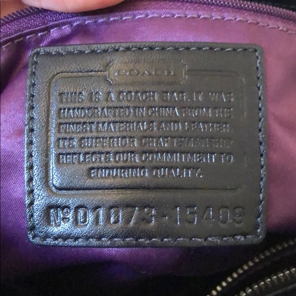 Authentic Leather Coach Handbag - Picture 7 of 7